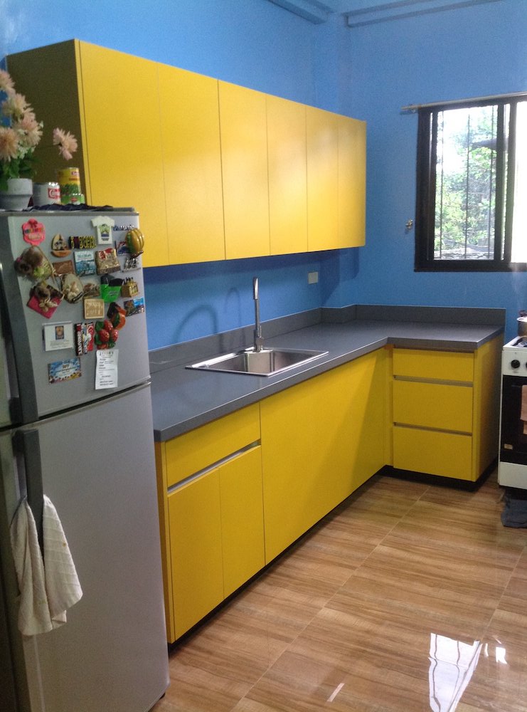 Yellow Modern Kitchen Cabinets