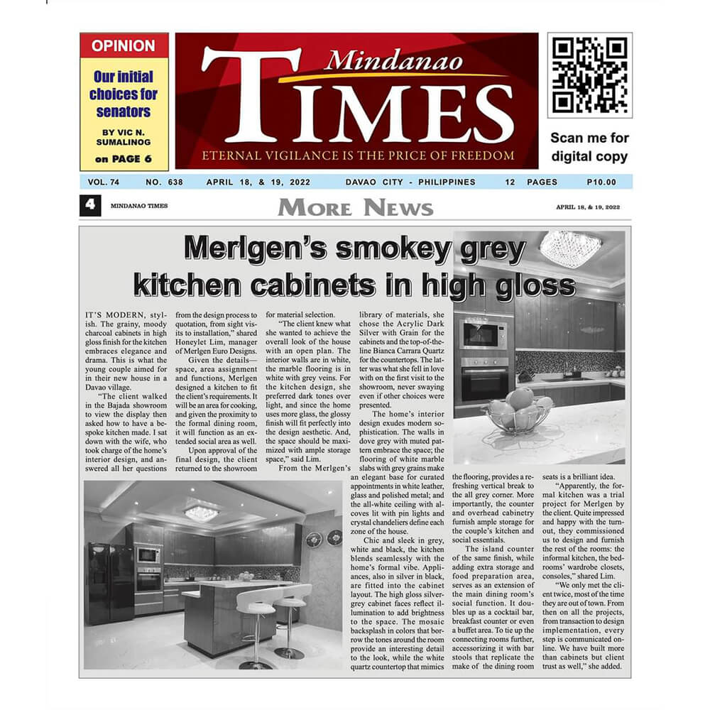 Smokey Grey Kitchen Cabinets